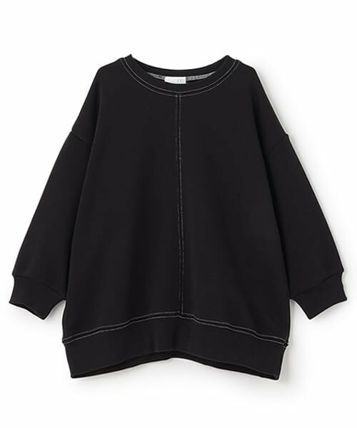 b・ROOM / ビールーム スウェット | 【デイリースタンダードウェアシリーズ】【吸水速乾】ぷくっとオーバーサイズの配色ステッチスウェット | 詳細12