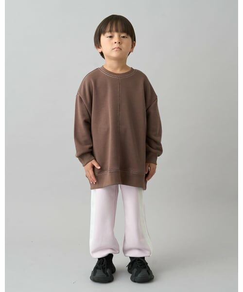 b・ROOM / ビールーム スウェット | 【デイリースタンダードウェアシリーズ】【吸水速乾】ぷくっとオーバーサイズの配色ステッチスウェット | 詳細24