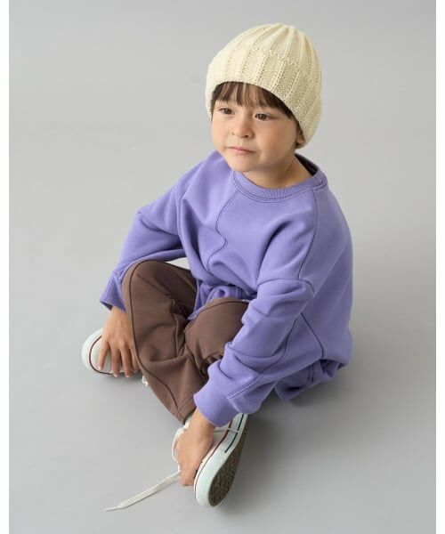 b・ROOM / ビールーム スウェット | 【デイリースタンダードウェアシリーズ】【吸水速乾】ぷくっとオーバーサイズの配色ステッチスウェット | 詳細30