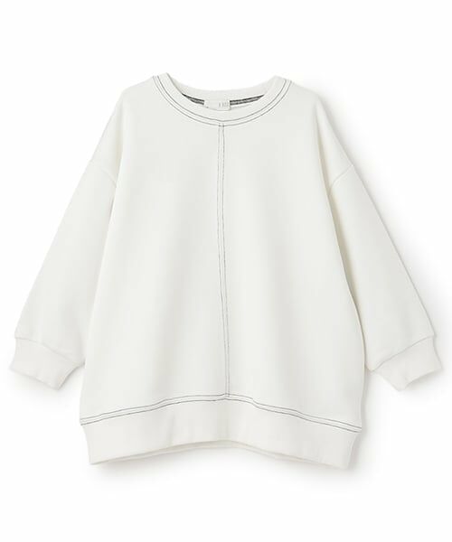 b・ROOM / ビールーム スウェット | 【デイリースタンダードウェアシリーズ】【吸水速乾】ぷくっとオーバーサイズの配色ステッチスウェット | 詳細7