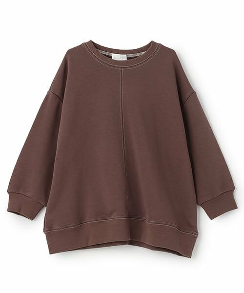 b・ROOM / ビールーム スウェット | 【デイリースタンダードウェアシリーズ】【吸水速乾】ぷくっとオーバーサイズの配色ステッチスウェット | 詳細9