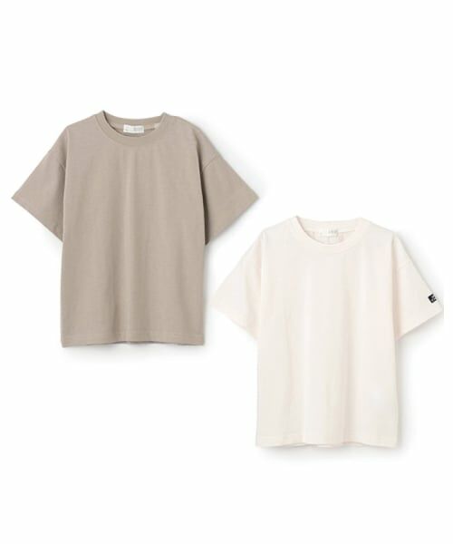 b・ROOM / ビールーム Tシャツ | 【DAILY STANDARD WEAR】2PACKシンプルTシャツSET（ベージュ）