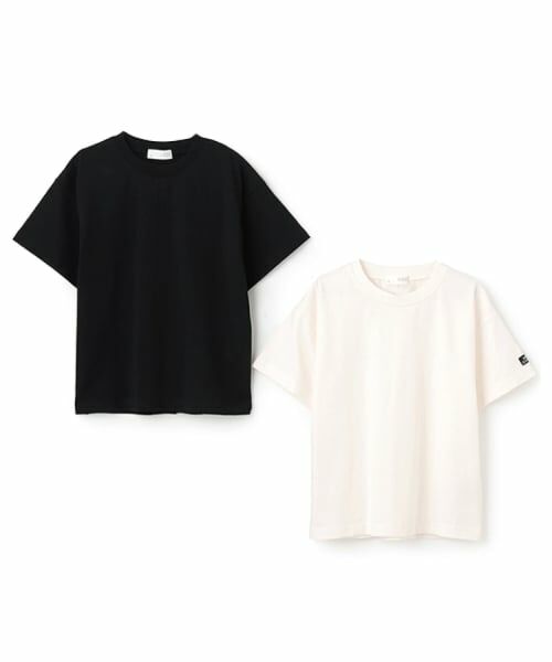 b・ROOM / ビールーム Tシャツ | 【DAILY STANDARD WEAR】2PACKシンプルTシャツSET（黒）
