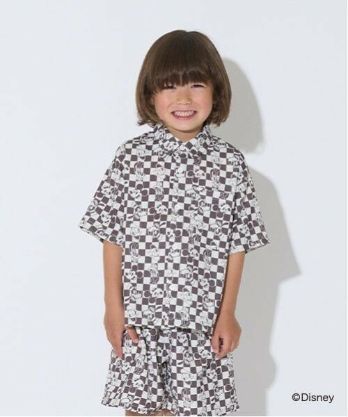 b・ROOM / ビールーム シャツ・ブラウス | 【Disney】【セットアップ可】総柄シャツ（シナモン）