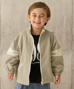 b・ROOM / ビールーム ブルゾン | ビッグシルエットバイカラーウィンドブレーカー