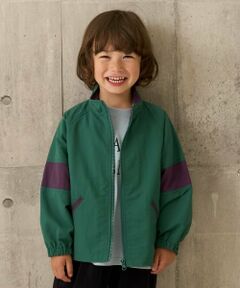 b・ROOM / ビールーム ブルゾン | ビッグシルエットバイカラーウィンドブレーカー