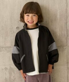 b・ROOM / ビールーム ブルゾン | ビッグシルエットバイカラーウィンドブレーカー