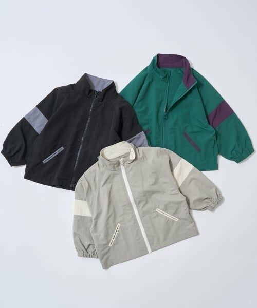 b・ROOM / ビールーム ブルゾン | ビッグシルエットバイカラーウィンドブレーカー | 詳細10