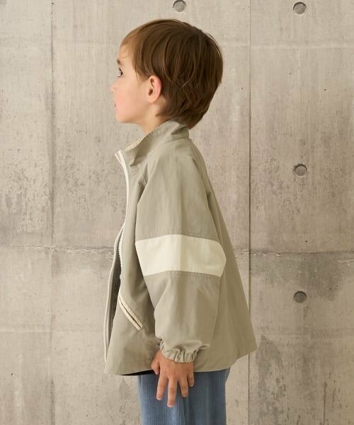 b・ROOM / ビールーム ブルゾン | ビッグシルエットバイカラーウィンドブレーカー | 詳細14
