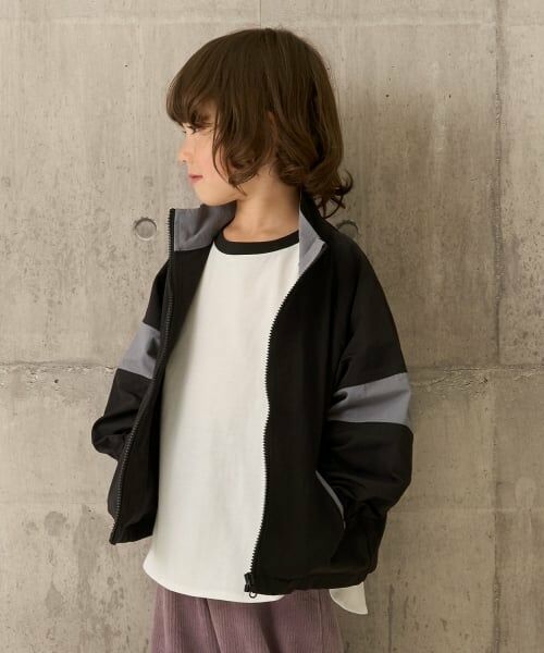b・ROOM / ビールーム ブルゾン | ビッグシルエットバイカラーウィンドブレーカー | 詳細21