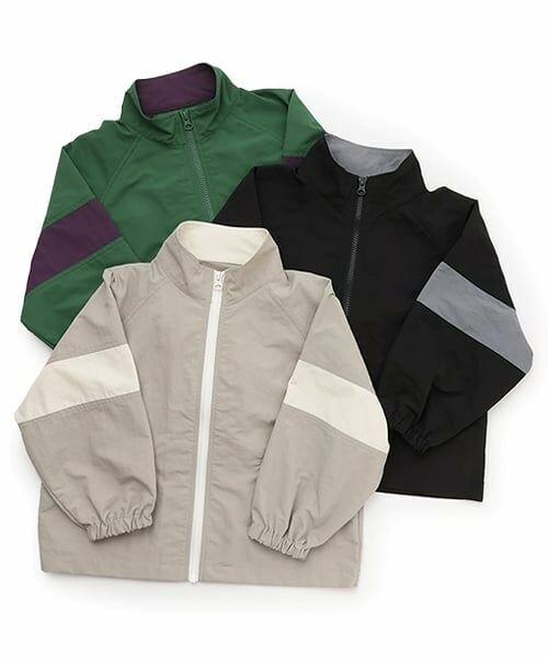 b・ROOM / ビールーム ブルゾン | ビッグシルエットバイカラーウィンドブレーカー | 詳細9