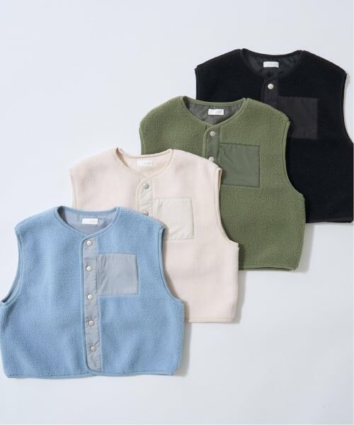 b・ROOM / ビールーム ダウンジャケット・ベスト | 【組み合わせ自由シリーズ】ボアベスト | 詳細15