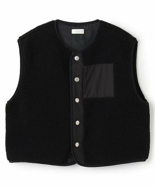 b・ROOM / ビールーム ダウンジャケット・ベスト | 【組み合わせ自由シリーズ】ボアベスト | 詳細3
