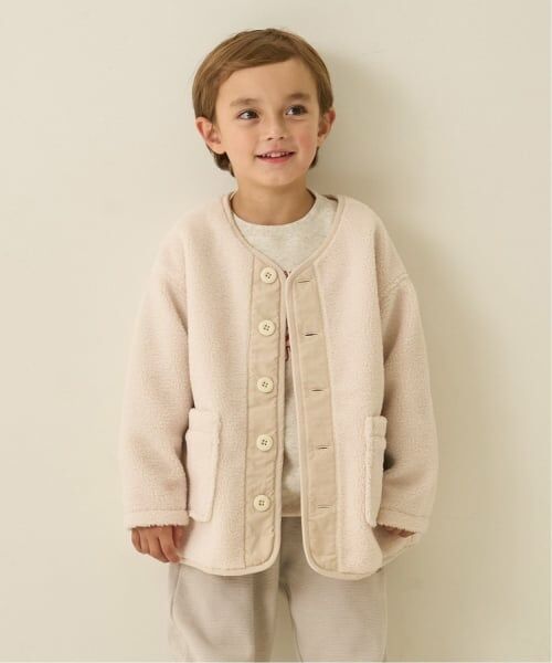 b・ROOM / ビールーム ブルゾン | 【組み合わせ自由シリーズ】ボアブルゾン（アイボリー）