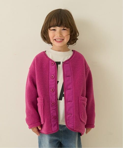 b・ROOM / ビールーム ブルゾン | 【組み合わせ自由シリーズ】ボアブルゾン（プラム）