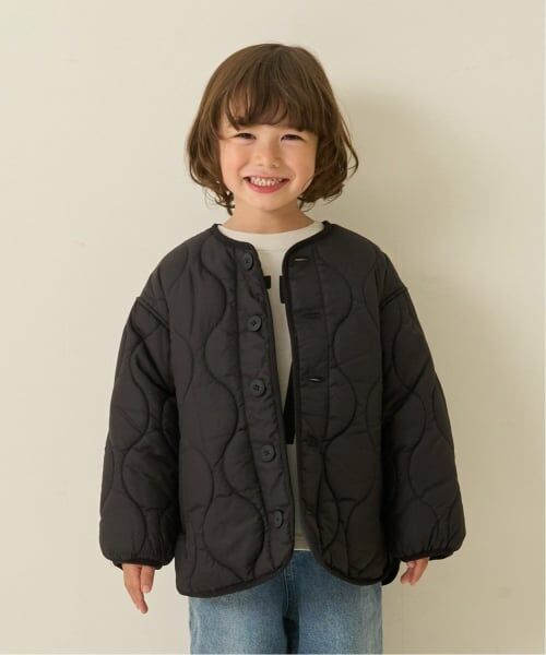 b・ROOM / ビールーム ブルゾン | 【組み合わせ自由シリーズ】キルティングジャケット（黒）