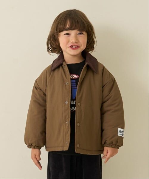 b・ROOM / ビールーム ブルゾン | 【組み合わせ自由シリーズ】コーデュロイ衿パフジャケット（モカ茶）