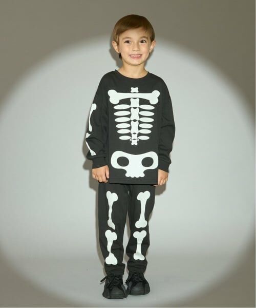 b・ROOM / ビールーム Tシャツ | 【カイテキ天竺】ほねほねセットアップ（黒）