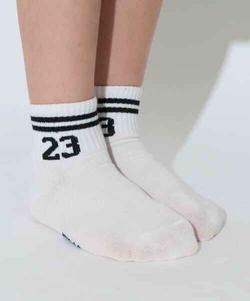 b・ROOM / ビールーム ソックス | ナンバリングソックス（オフホワイト）