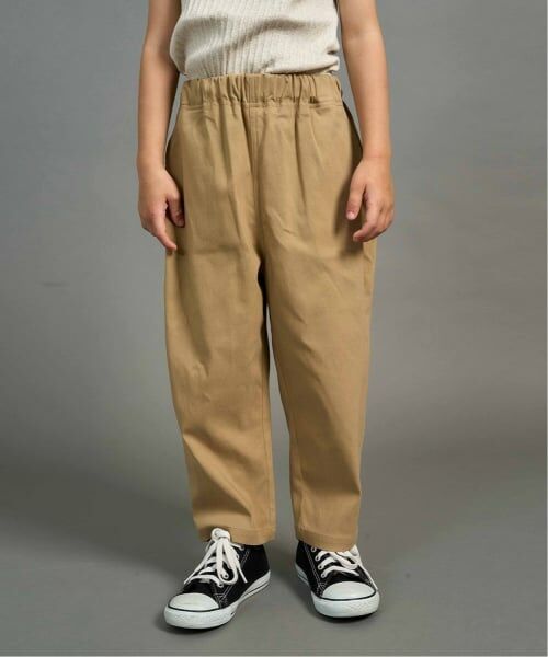 b・ROOM / ビールーム その他パンツ | ゆったりシルエットのテーパードパンツ（ベージュ）