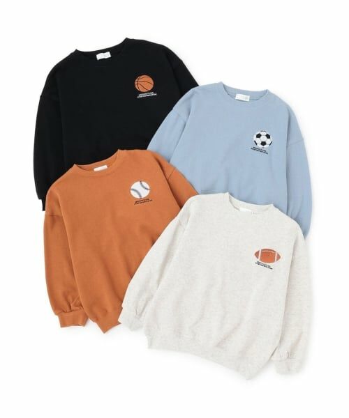 b・ROOM / ビールーム スウェット | 【毛玉バイバイ裏毛】スポーツモチーフアソートスウェット | 詳細14