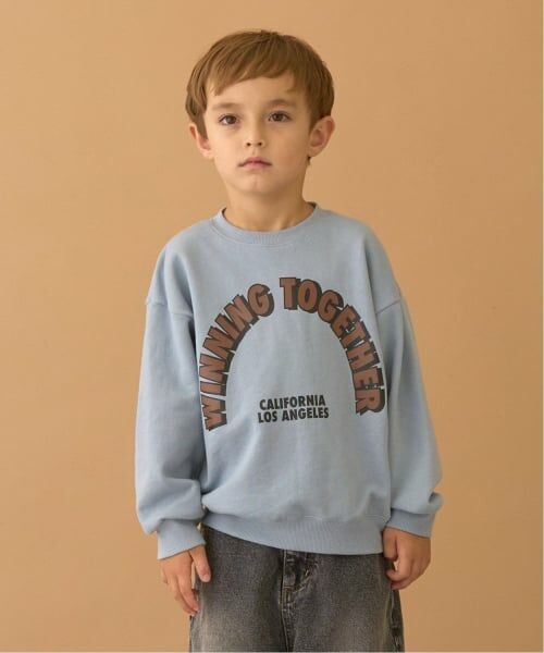 b・ROOM / ビールーム スウェット | 【毛玉バイバイ裏毛】選べる7柄アソートグラフィックスウェット（ブルー グレー）