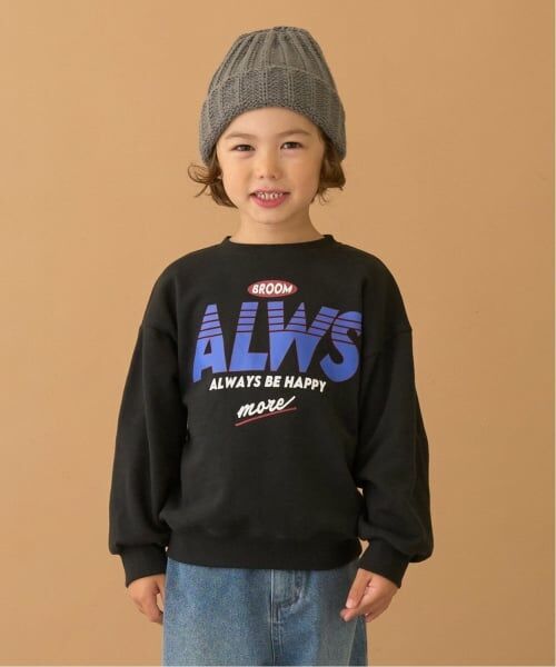 b・ROOM / ビールーム スウェット | 【毛玉バイバイ裏毛】選べる7柄アソートグラフィックスウェット（黒）