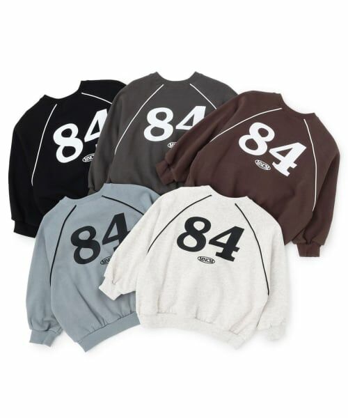 b・ROOM / ビールーム スウェット | 【MNCM】【毛玉バイバイ裏起毛】ラグランパイピングビッグスウェット | 詳細12