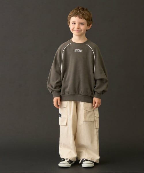 b・ROOM / ビールーム スウェット | 【MNCM】【毛玉バイバイ裏起毛】ラグランパイピングビッグスウェット | 詳細25