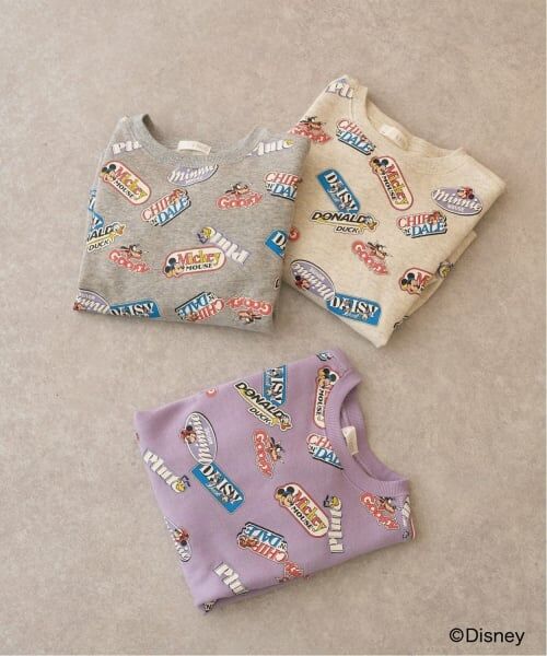 b・ROOM / ビールーム スウェット | 【Disney】【毛玉バイバイ裏毛】ミッキー＆フレンズ/総柄スウェット | 詳細11