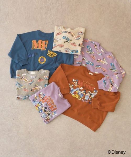 b・ROOM / ビールーム スウェット | 【Disney】【毛玉バイバイ裏毛】ミッキー＆フレンズ/総柄スウェット | 詳細12