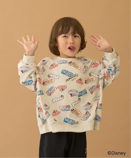 b・ROOM / ビールーム スウェット | 【Disney】【毛玉バイバイ裏毛】ミッキー＆フレンズ/総柄スウェット | 詳細14