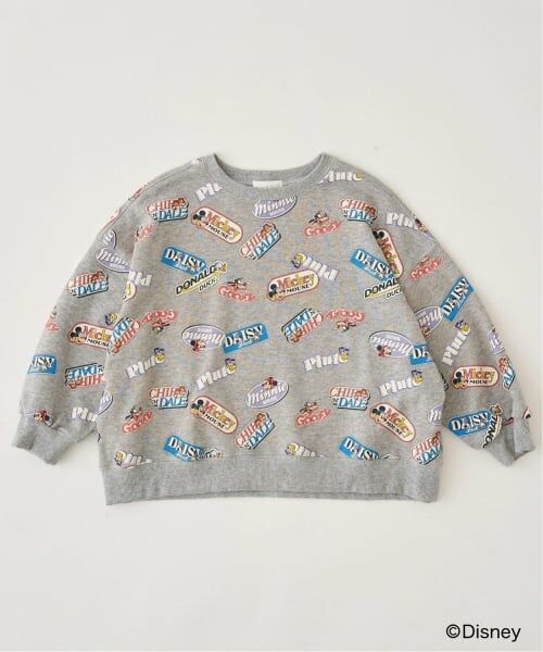 b・ROOM / ビールーム スウェット | 【Disney】【毛玉バイバイ裏毛】ミッキー＆フレンズ/総柄スウェット | 詳細3