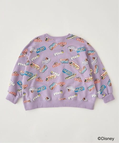 b・ROOM / ビールーム スウェット | 【Disney】【毛玉バイバイ裏毛】ミッキー＆フレンズ/総柄スウェット | 詳細4
