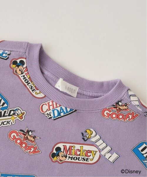 b・ROOM / ビールーム スウェット | 【Disney】【毛玉バイバイ裏毛】ミッキー＆フレンズ/総柄スウェット | 詳細5