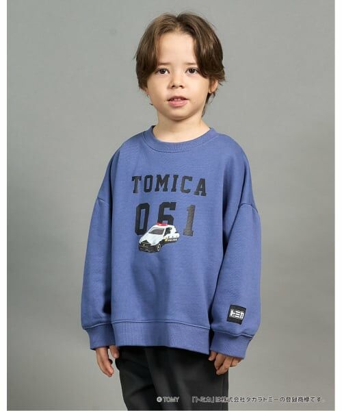 b・ROOM / ビールーム スウェット | 【速乾裏毛】トミカワイドシルエットトレーナー（モデレート ブルー）