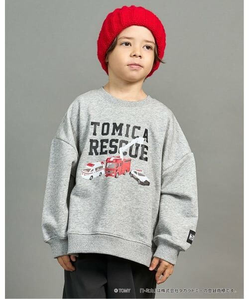 b・ROOM / ビールーム スウェット | 【速乾裏毛】トミカワイドシルエットトレーナー（トップ グレー）