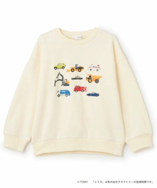 b・ROOM / ビールーム スウェット | 【速乾裏毛】トミカ車集合トレーナー | 詳細1