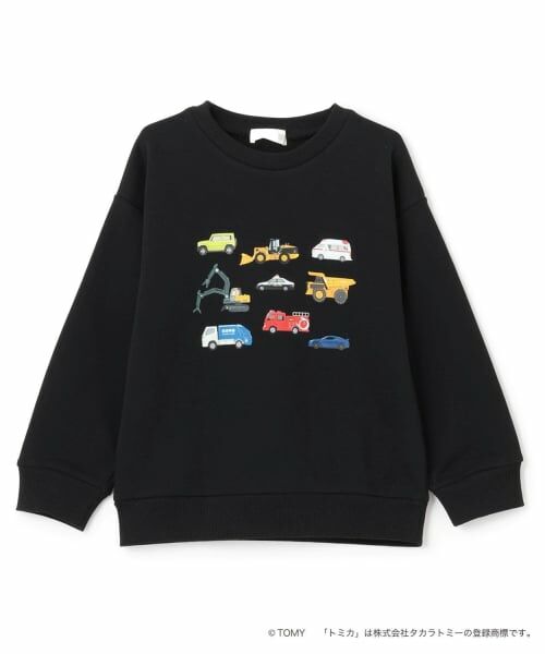 b・ROOM / ビールーム スウェット | 【速乾裏毛】トミカ車集合トレーナー | 詳細3