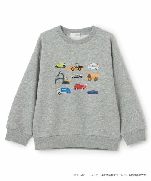 b・ROOM / ビールーム スウェット | 【速乾裏毛】トミカ車集合トレーナー | 詳細4