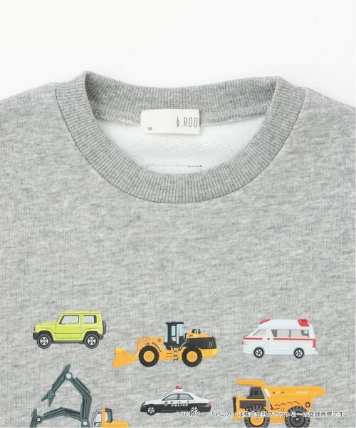 b・ROOM / ビールーム スウェット | 【速乾裏毛】トミカ車集合トレーナー | 詳細6