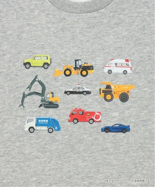 b・ROOM / ビールーム スウェット | 【速乾裏毛】トミカ車集合トレーナー | 詳細7