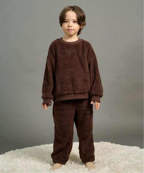 b・ROOM / ビールーム ルームウェア | 【ルームウェア】プルオーバー&パンツセット（コゲ茶）
