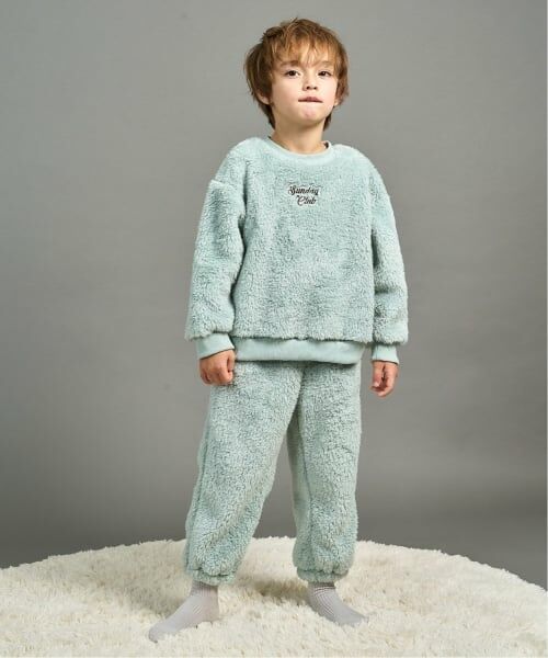 b・ROOM / ビールーム ルームウェア | 【ルームウェア】プルオーバー&パンツセット（ライト グリーン）