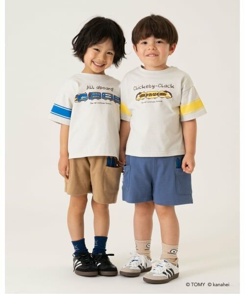 b・ROOM / ビールーム ショート・ハーフ・半端丈パンツ | 【あつまれ！プラレールズ】【ともパン】レールズ・ジョーケーズ/4分丈パンツ | 詳細20