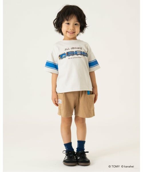 b・ROOM / ビールーム ショート・ハーフ・半端丈パンツ | 【あつまれ！プラレールズ】【ともパン】レールズ・ジョーケーズ/4分丈パンツ | 詳細9