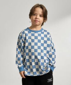 b・ROOM / ビールーム Tシャツ | 【防汚・速乾・型崩れしない】【ムテキT】変形切り替えアソートプリント総柄Ｔシャツ