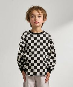 b・ROOM / ビールーム Tシャツ | 【防汚・速乾・型崩れしない】【ムテキT】変形切り替えアソートプリント総柄Ｔシャツ