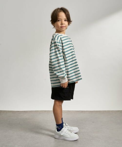 b・ROOM / ビールーム Tシャツ | 【防汚・速乾・型崩れしない】【ムテキT】変形切り替えアソートプリント総柄Ｔシャツ | 詳細19