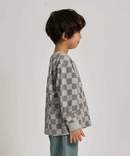 b・ROOM / ビールーム Tシャツ | 【防汚・速乾・型崩れしない】【ムテキT】変形切り替えアソートプリント総柄Ｔシャツ | 詳細30